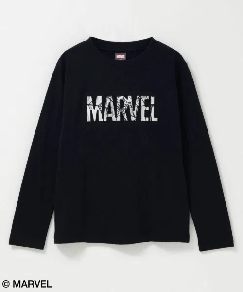 Детская футболка с длинным рукавом MARVEL с принтом из фольги