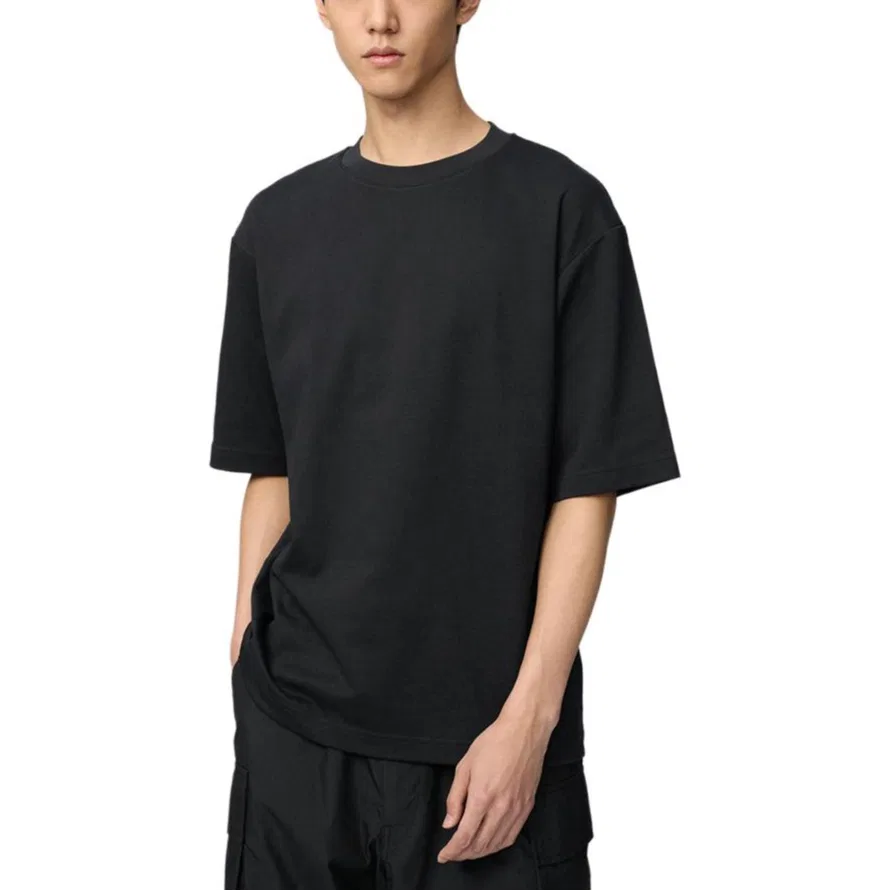 Футболка с круглым вырезом UNIQLO Black