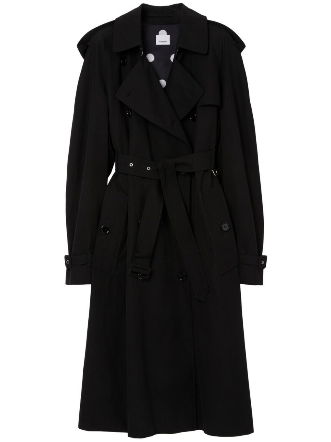 

Burberry двубортный тренч, черный