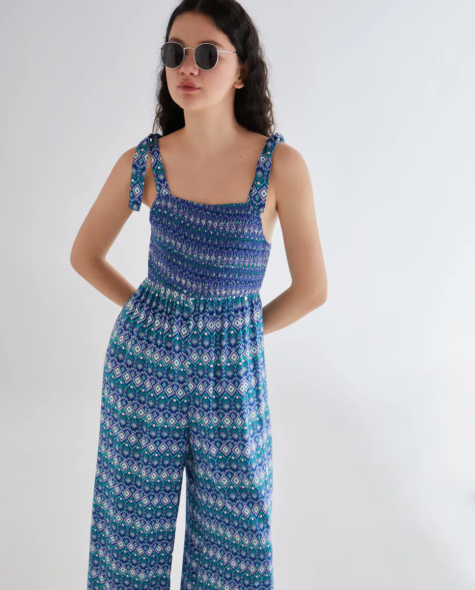 

Женский длинный комбинезон с сотами Green Coast, цвет 440 Azulón