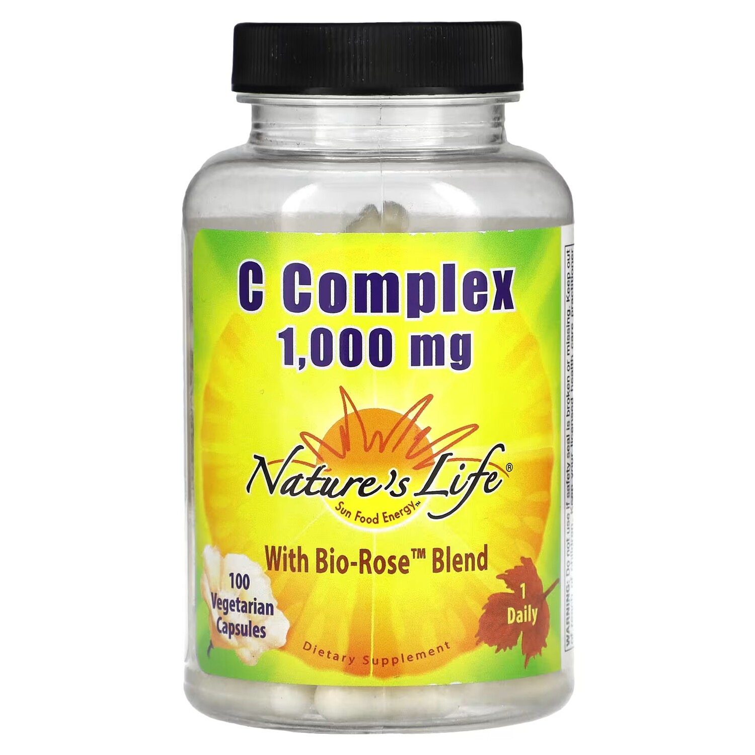 

Комплекс C 1000 мг, 100 вегетарианских капсул Nature's Life