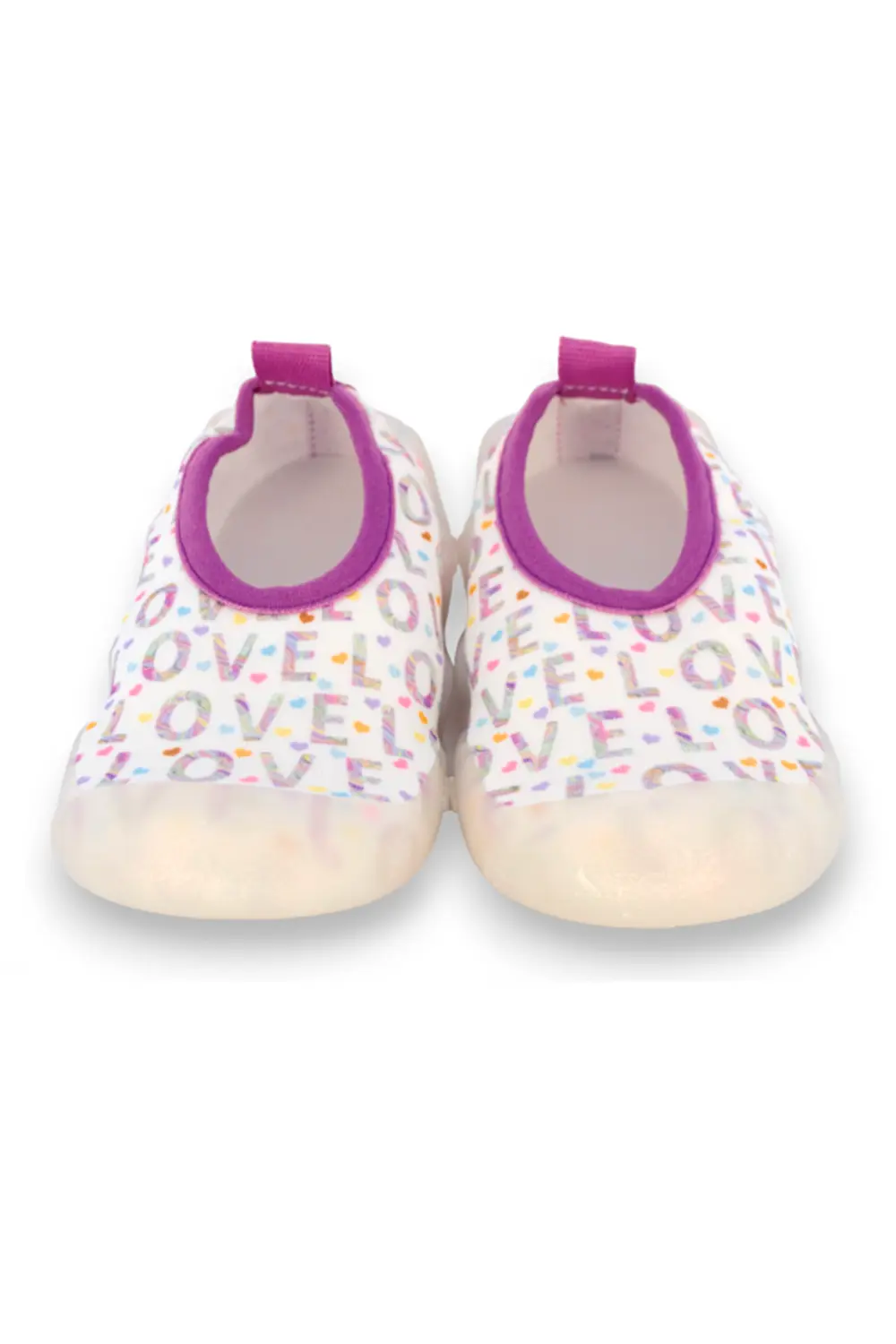

Фиолетовые туфли Love Written для девочек с противоскользящей подошвой-F-7007 First Step