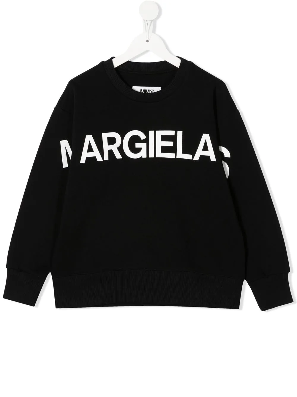 

Толстовка с логотипом MM6 Maison Margiela Kids, черный