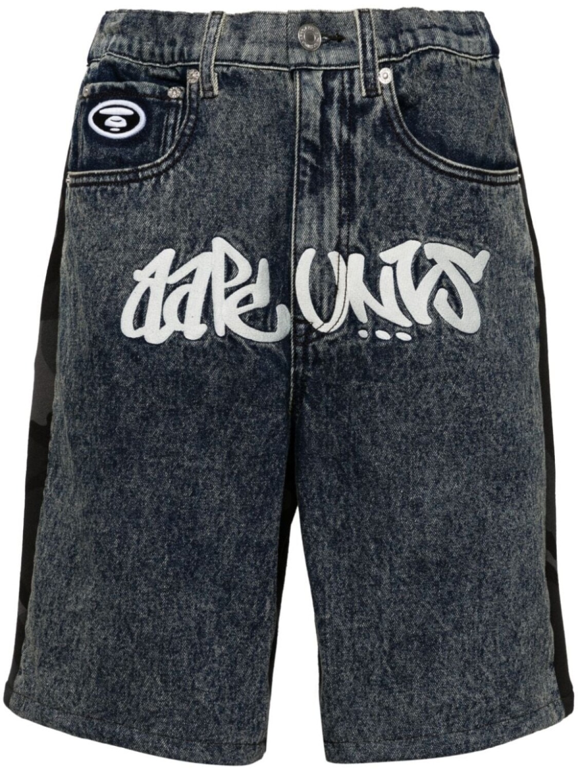 

AAPE BY *A BATHING APE шорты с вышивкой, синий