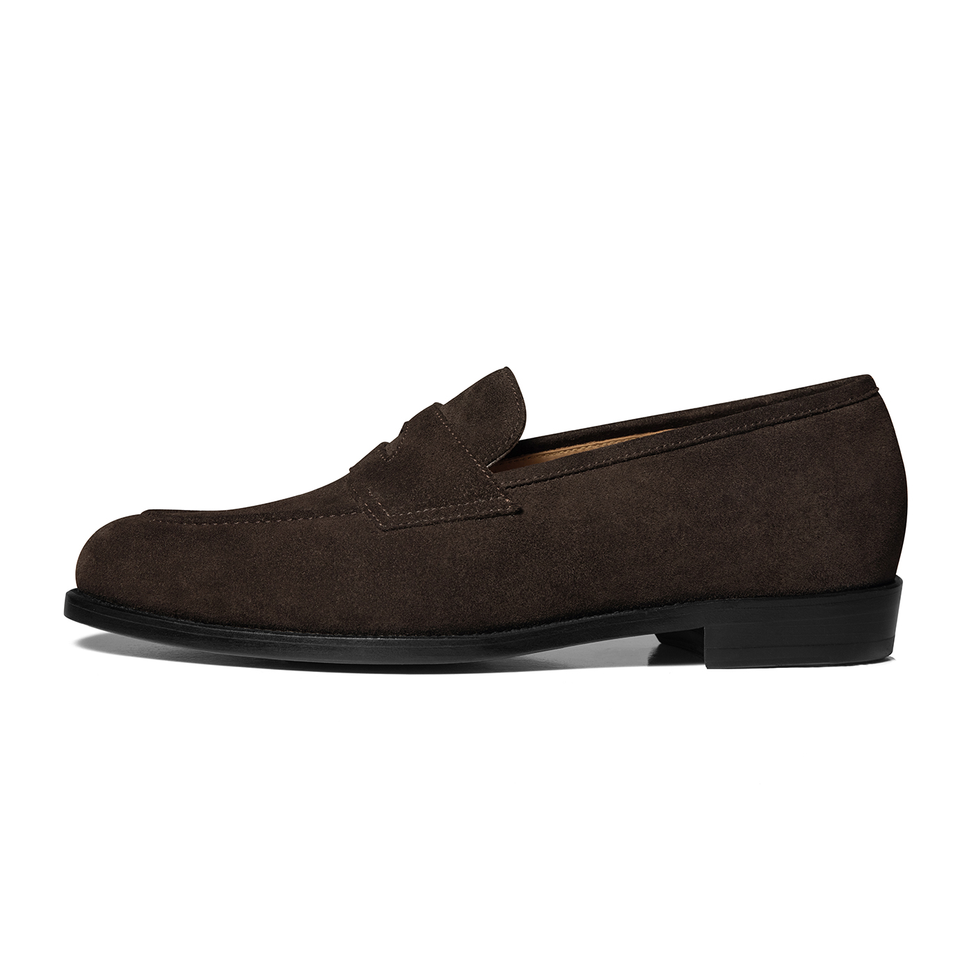 Британский стиль бизнес-кэжуал лоферы Slip on мужские Coffee THOM WILLS, Coffee A1534 (Rubber Base Version) — фото 3