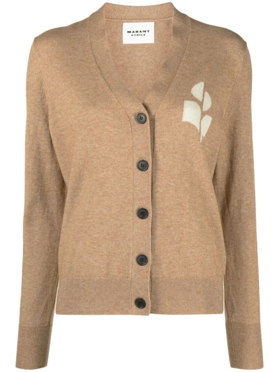 

Marant Étoile кардиган Karin с логотипом, коричневый
