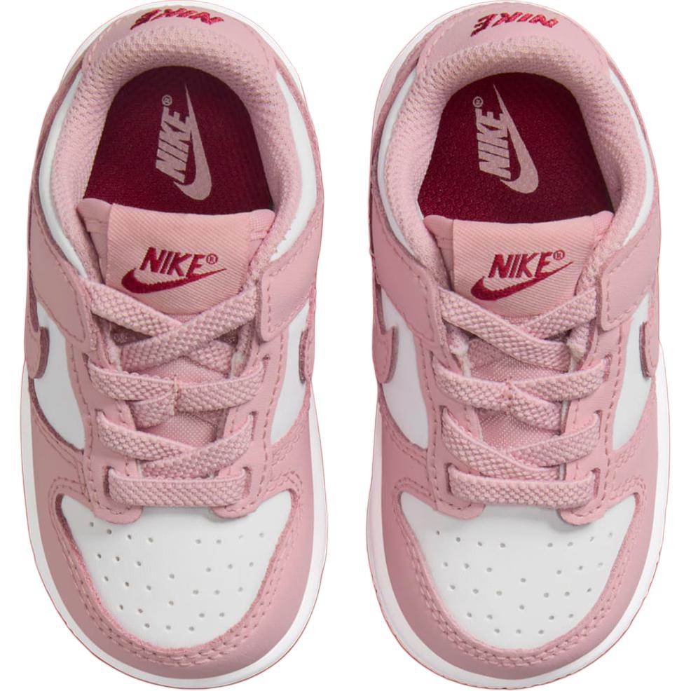 Nike Dunk Abrasion Resistant Низкие Детские Ботиночки Розовый Белый — фото 4