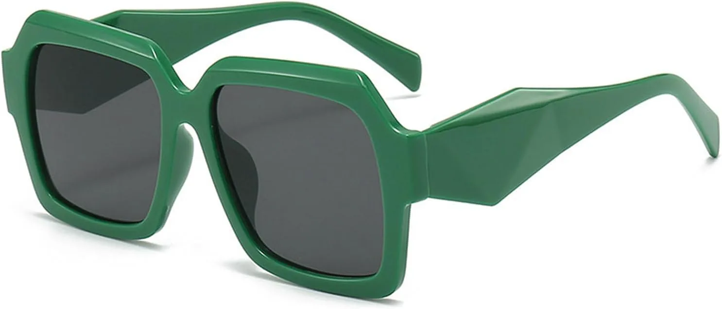 

Большие квадратные солнцезащитные очки для женщин в стиле ретро, ​​роскошные солнцезащитные очки больших размеров с защитой от УФ-излучения UV400 mincl, C11