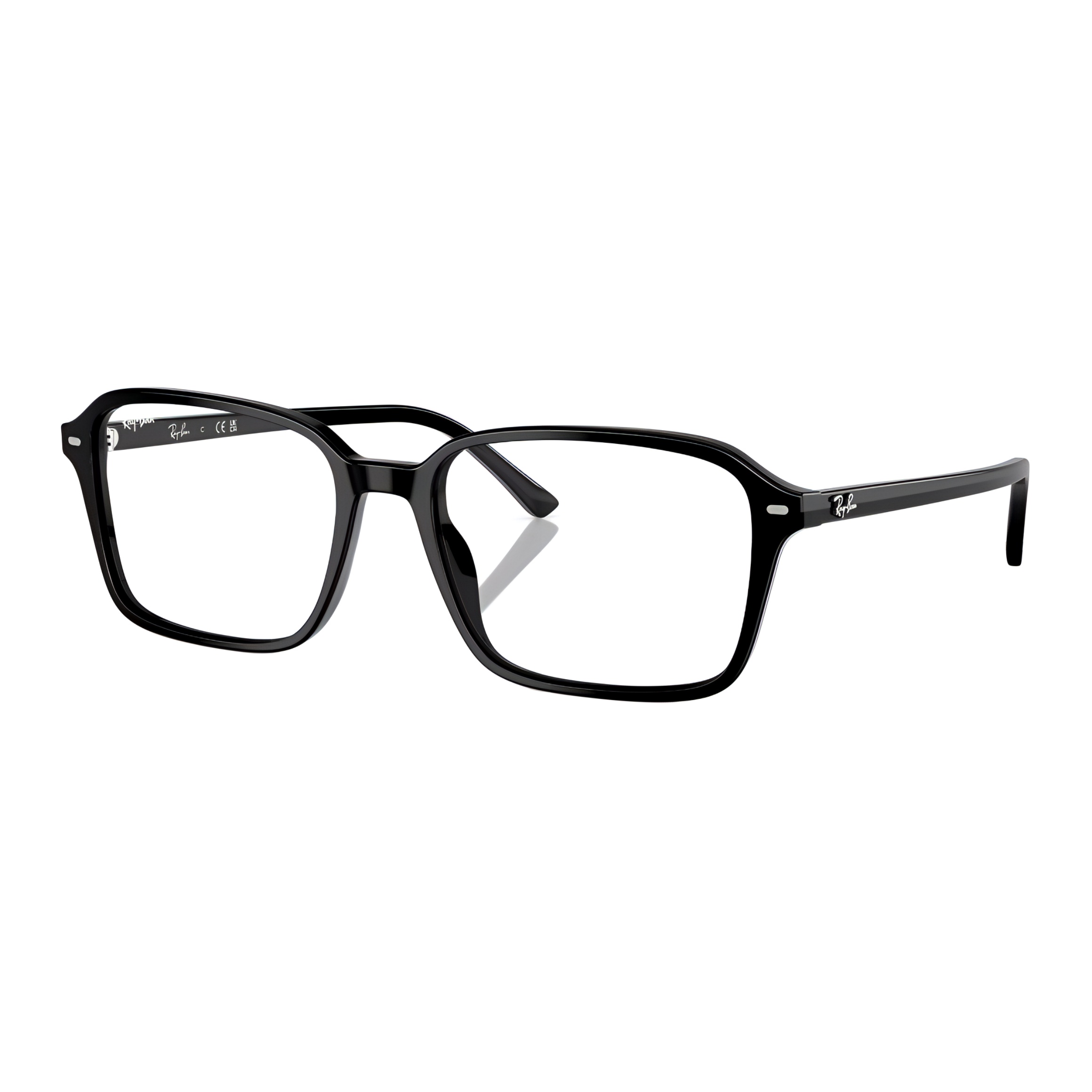 

RayBan Ацетатные квадратные очки унисекс черные, Black
