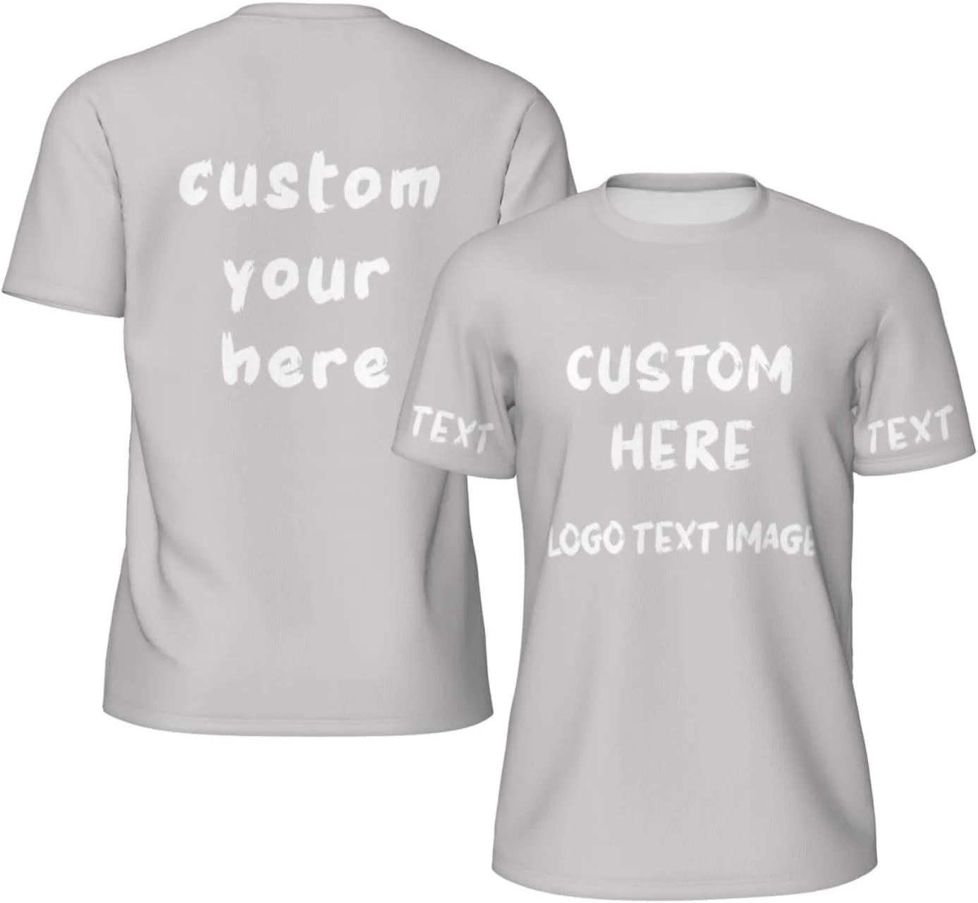 

Футболка мужская Custom с принтом спереди и сзади