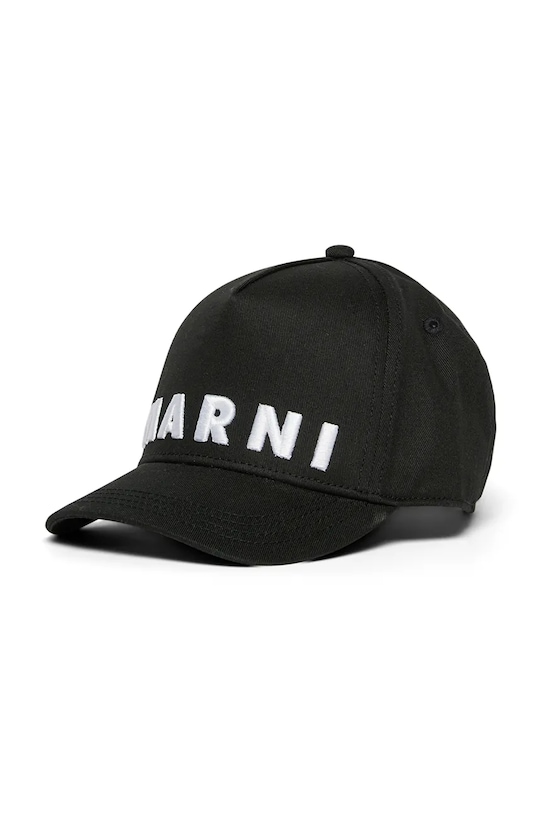 

Детская хлопковая кепка с козырьком MF38U HAT Marni, черный