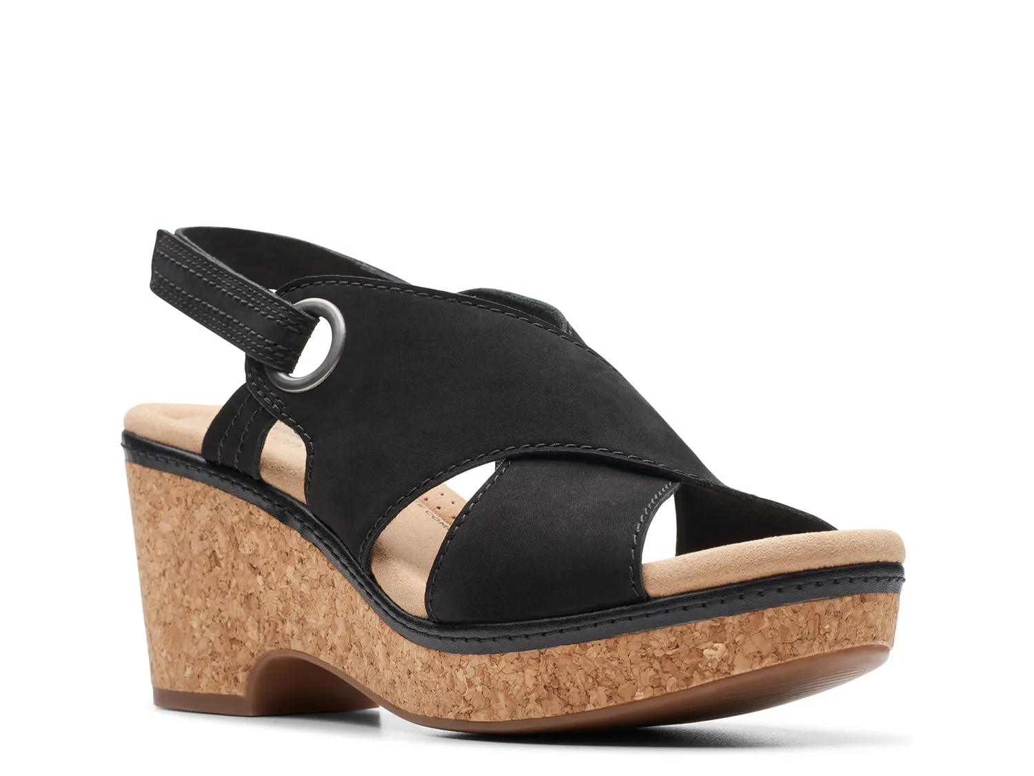 

Сандалии Giselle Loop Sandal Clarks, черный