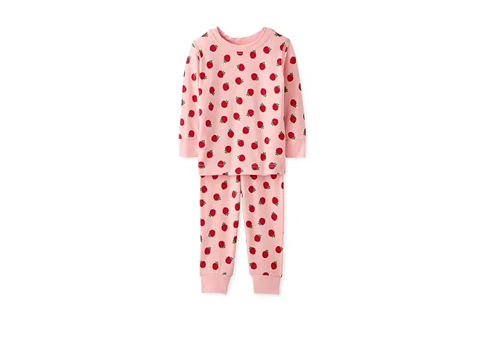 Пижама Long John с принтом Mini Strawberry Hanna Andersson, розовый
