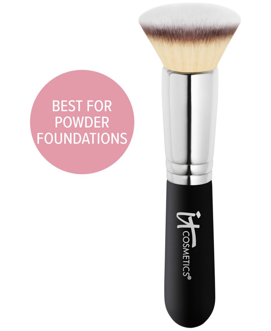 IT Cosmetics Кисть для нанесения тональной основы Heavenly Lux Flat Top Buffing Foundation Brush #6 — фото 2