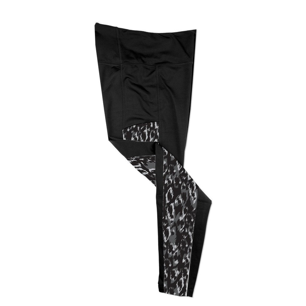 

Леггинсы Hot Chillys Pocket Print Baselayer Tight (женские), Black/Painted Animal Black