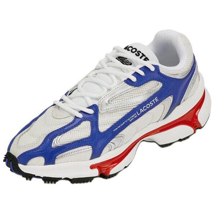 Кроссовки LACOSTE Lifestyle Shoes Men Low-top White/Blue, белый/синий — фото 2
