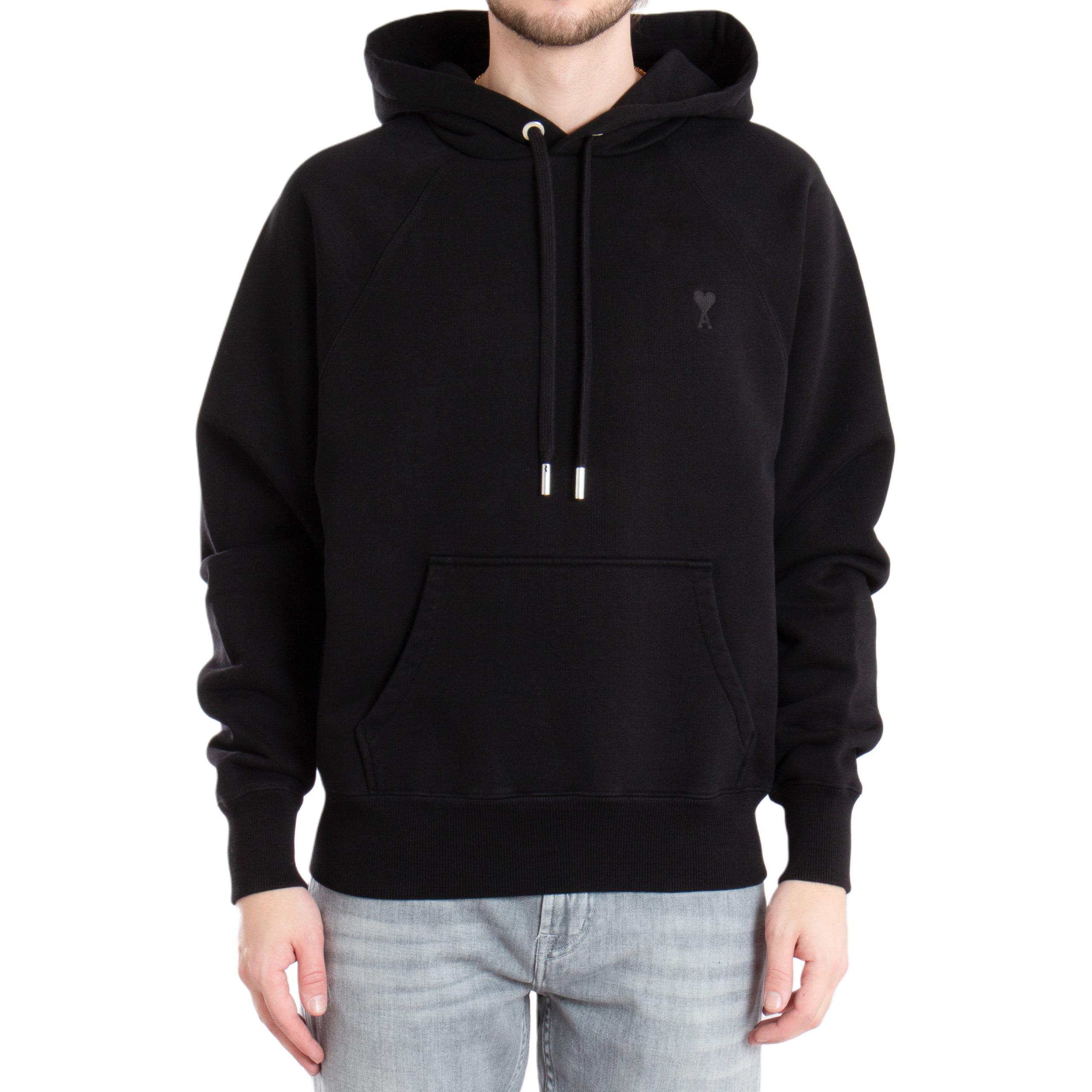 

Толстовка Ami Paris с логотипом и шнурком AMIPARIS, черный