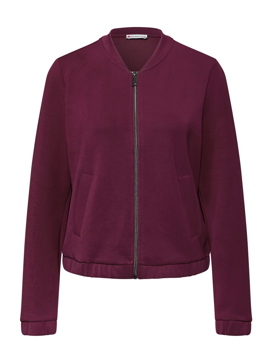 

Толстовка с капюшоном на молнии STREET ONE, бургундия