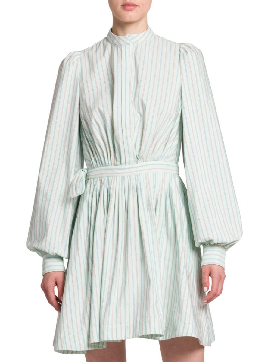 

Мини-платье в полоску с поясом Etro, синий