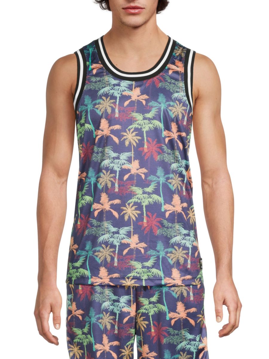 

Баскетбольная майка Palm Tree Mesh Wesc, синий мульти