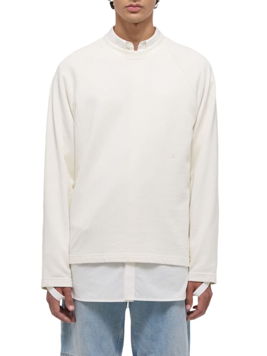 

Толстовка свободного кроя Helmut Lang, слоновая кость