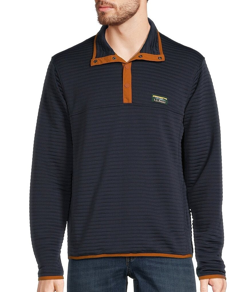 

Вязаный пуловер L.L.Bean Performance Airlight, синий