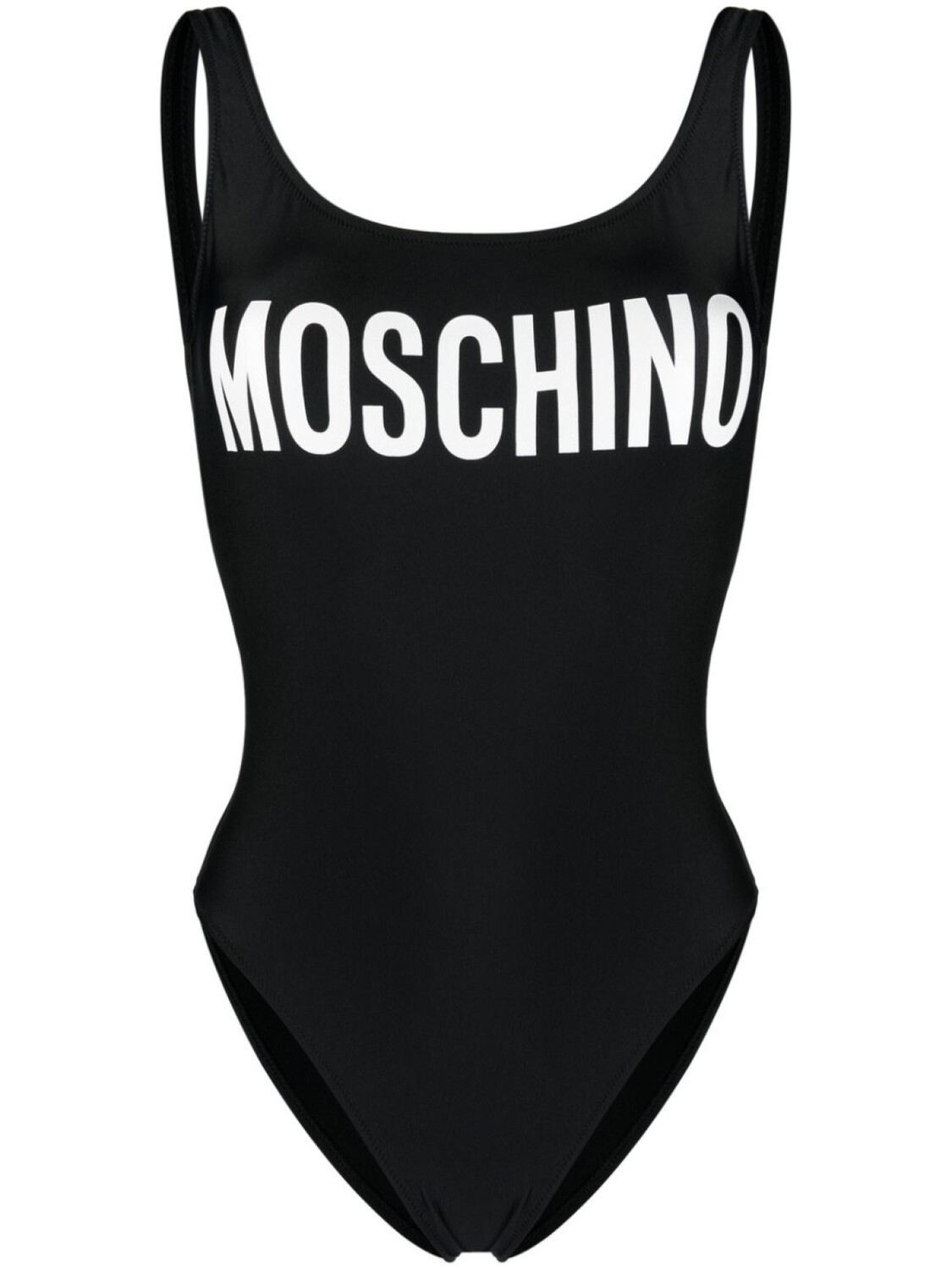

Moschino купальник с логотипом, черный