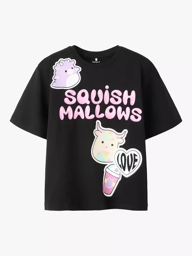Детская футболка Squishmallows, черная NAME IT — фото 4