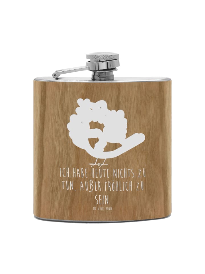 

Mr. & Mrs. Panda Фляжка с изображением ворона и сомбреро с надписью коричневого цвета