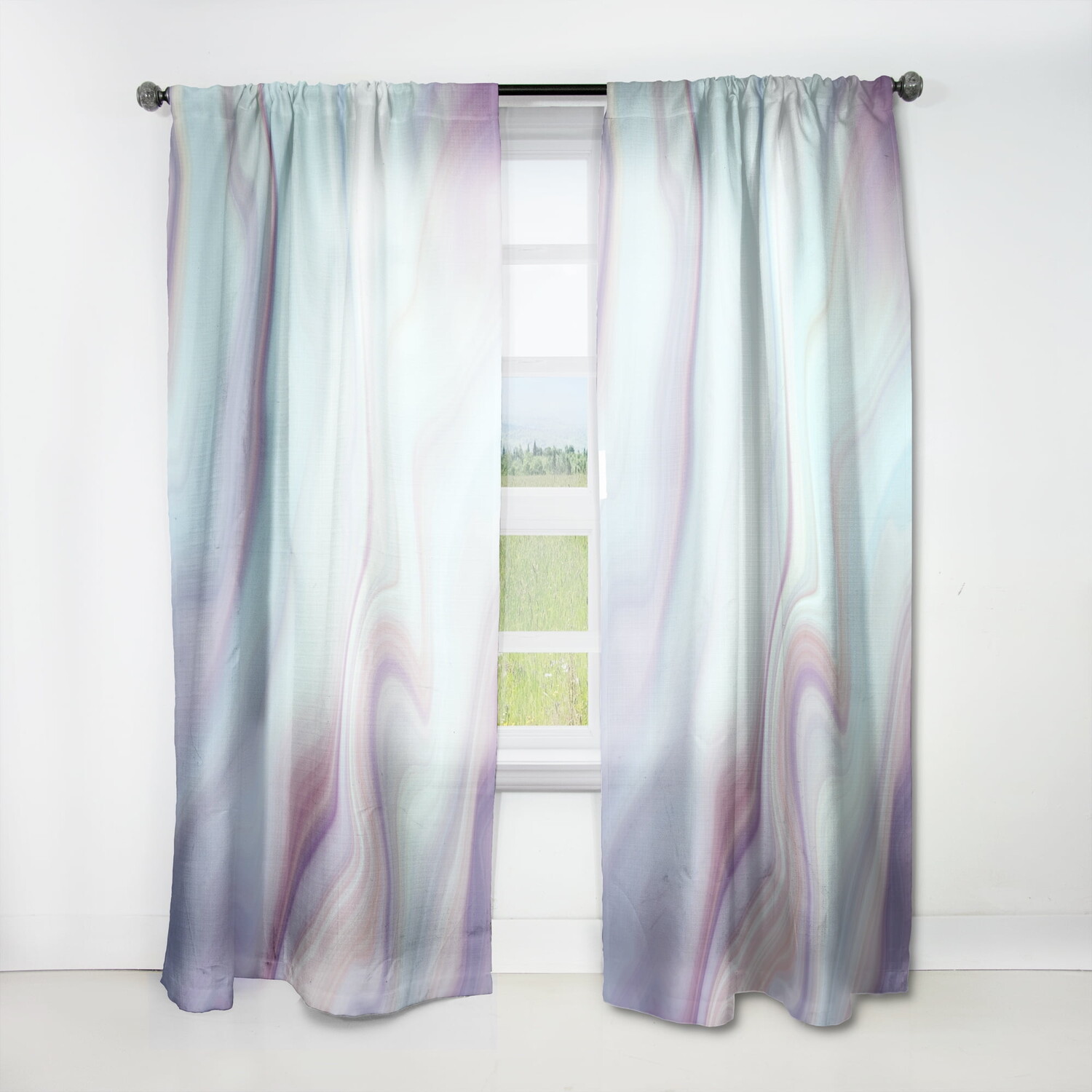 

Шторы Designart Geode Marbled V, синий