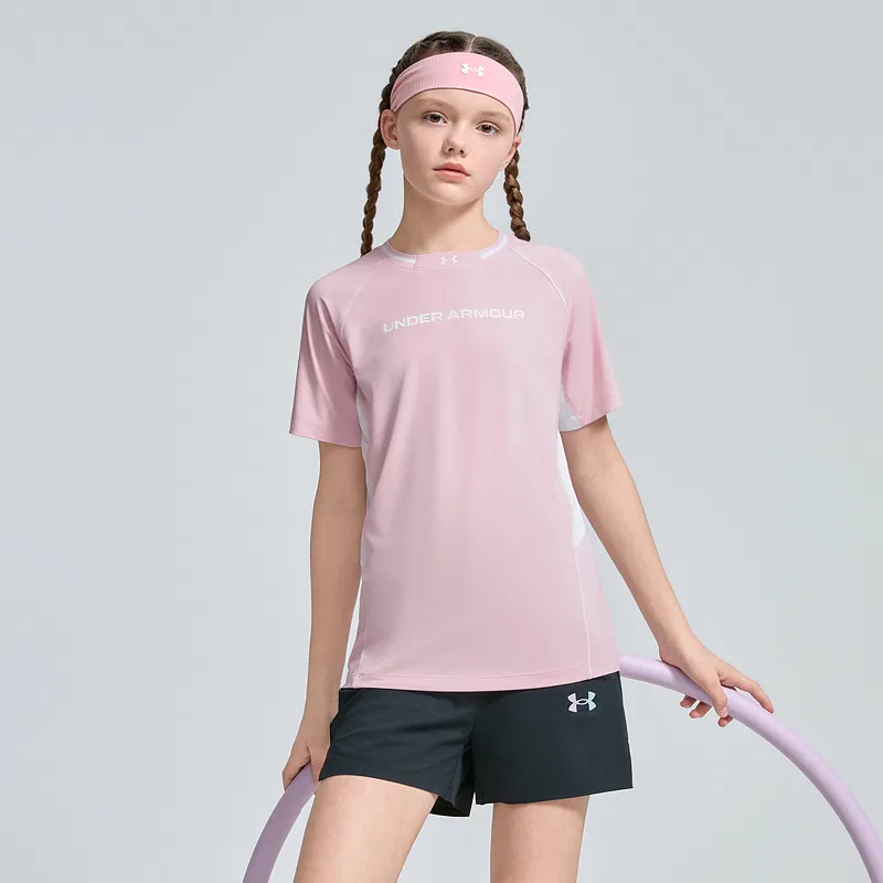 Футболка Comprehensive Training для подростков Under Armour, Fresh Pink — фото 4