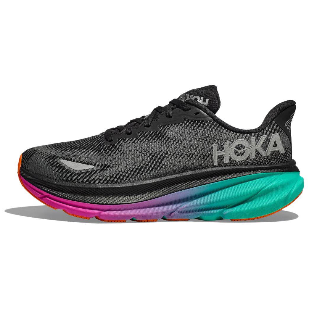 

HOKA ONE ONE Clifton 9 противоскользящие износостойкие низкие кроссовки для мужчин black