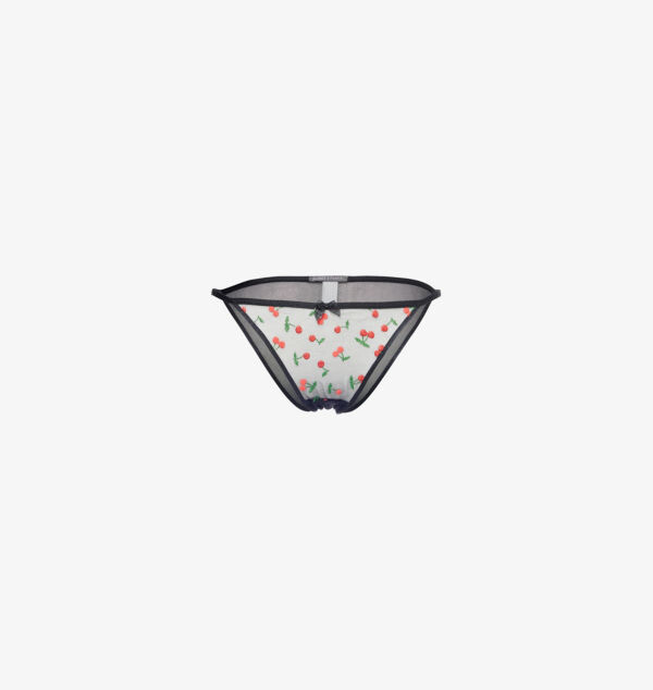 

Трусики бикини-стринги Cherries с кружевом Savage X Fenty, черный