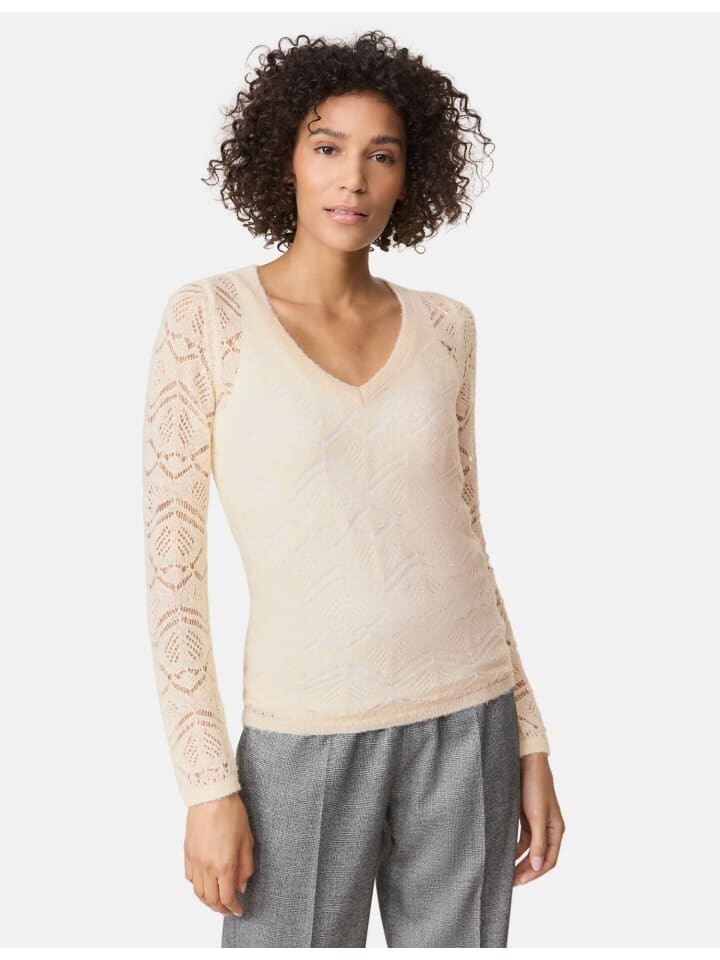 

Пуловер Gerry Weber Langarm Rundhals, кремовый