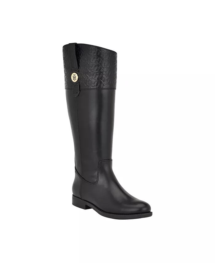 Женские сапоги Shano Tall Wide Calf для верховой езды Tommy Hilfiger, мультиколор