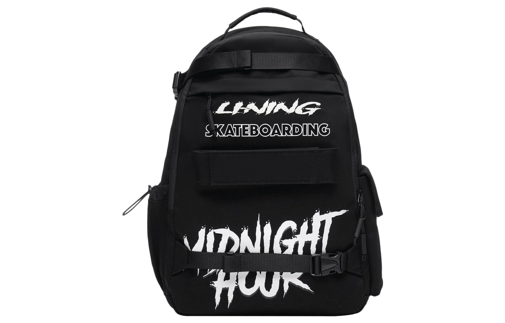 

Лининг скейтборд рюкзак из хлопка унисекс черный
