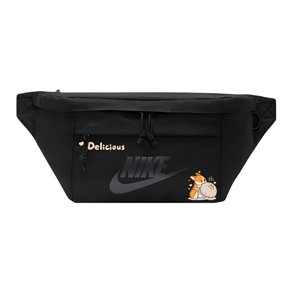 

Nike Тканевая поясная сумка Regular Unisex черная, Dog Corgi