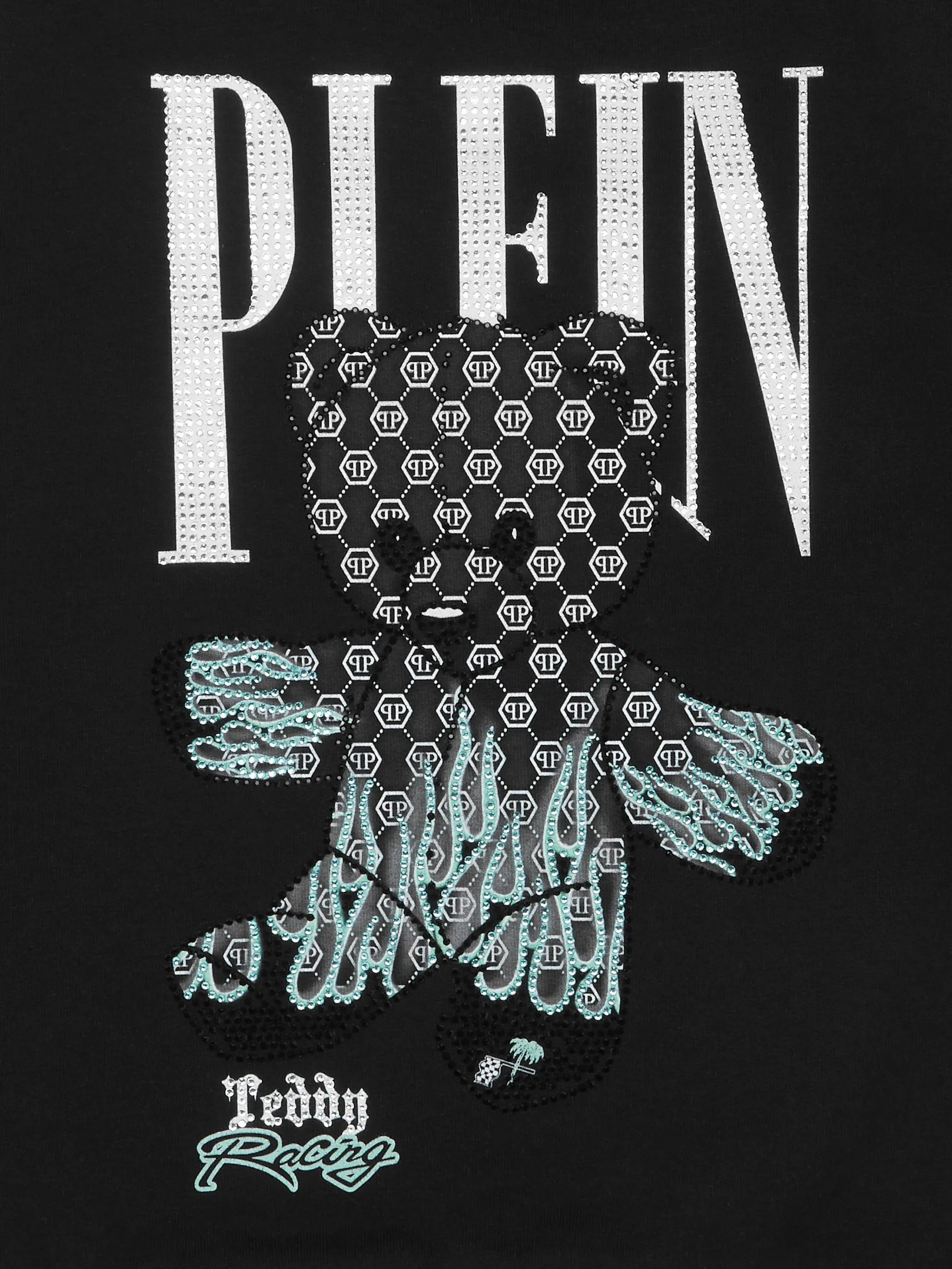 Толстовка с принтом Teddy Bear Philipp Plein, черный — фото 3