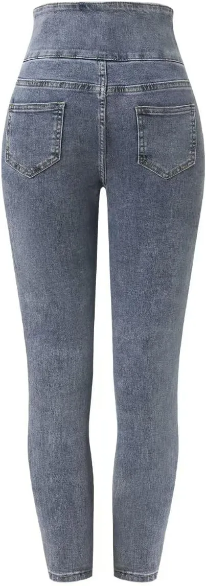 Женские джинсы скинни с высокой талией Stretch Denim — фото 2