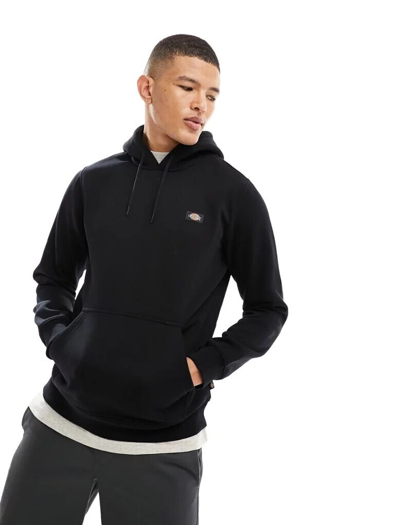 

Черная толстовка с небольшим логотипом Dickies Oakport