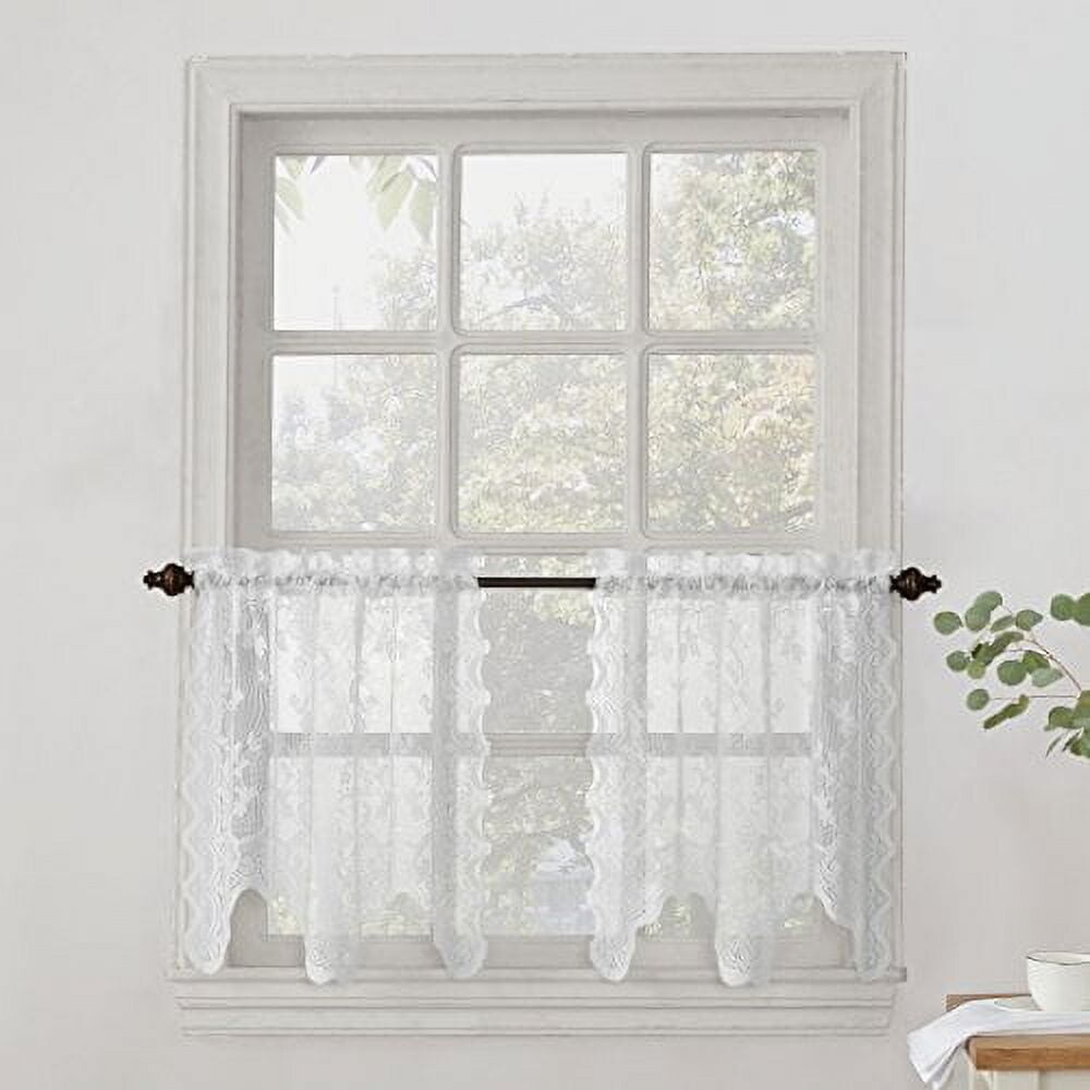 

Кухонные шторы Quinn 58 x 24 дюйма, белый