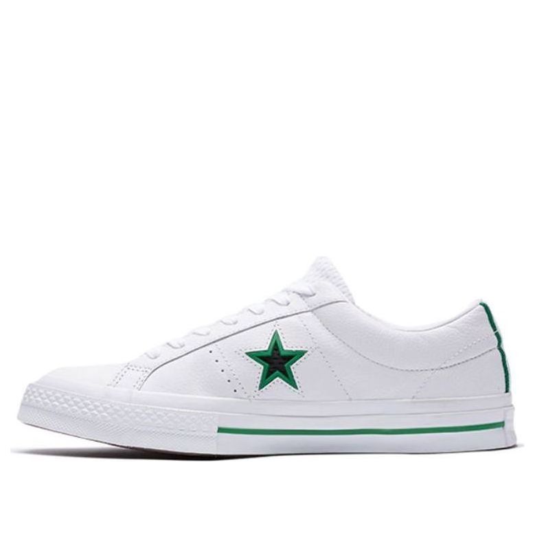 

Кроссовки Converse One Star Ox Leather White/Green Original Style 161566C, зеленый