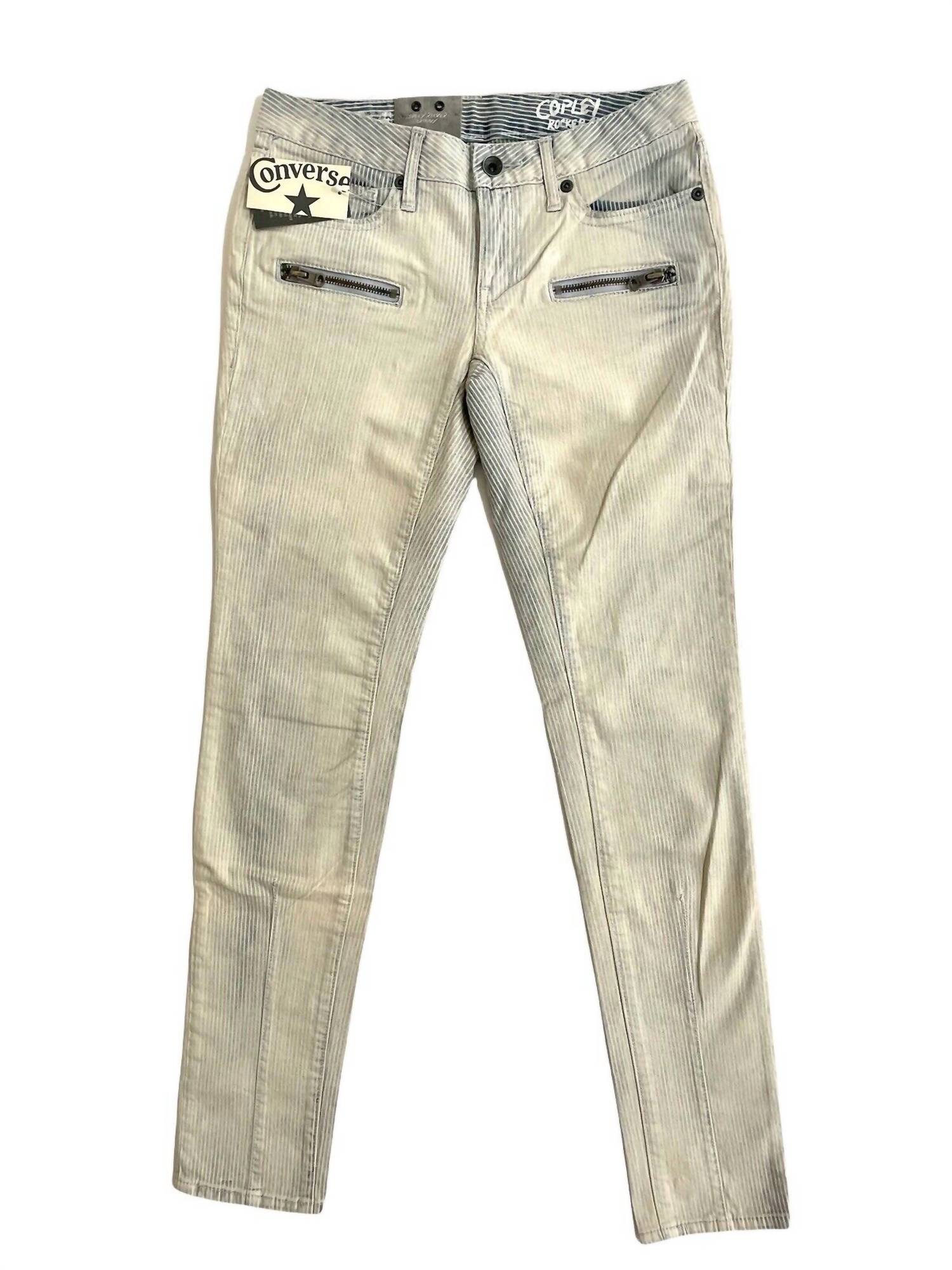 

Женские джинсы Copley Rocker Skinny Stretch светло-голубого цвета Converse