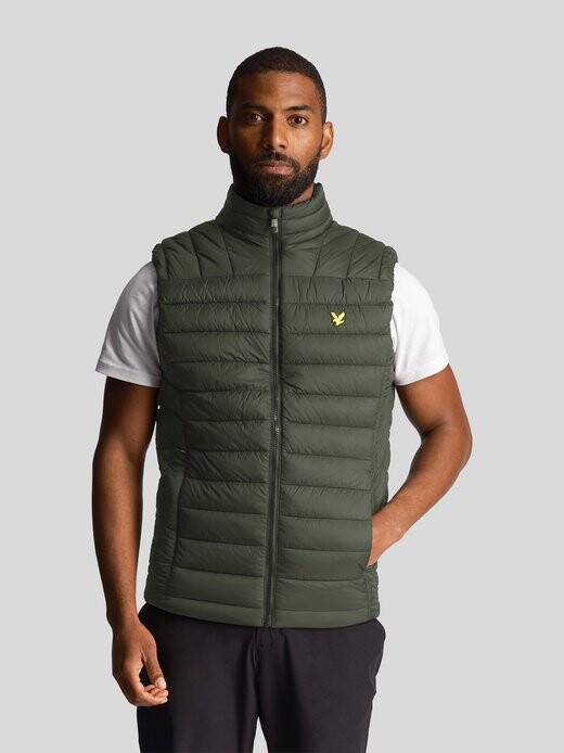 

Стеганый жилет Lyle & Scott, зеленый