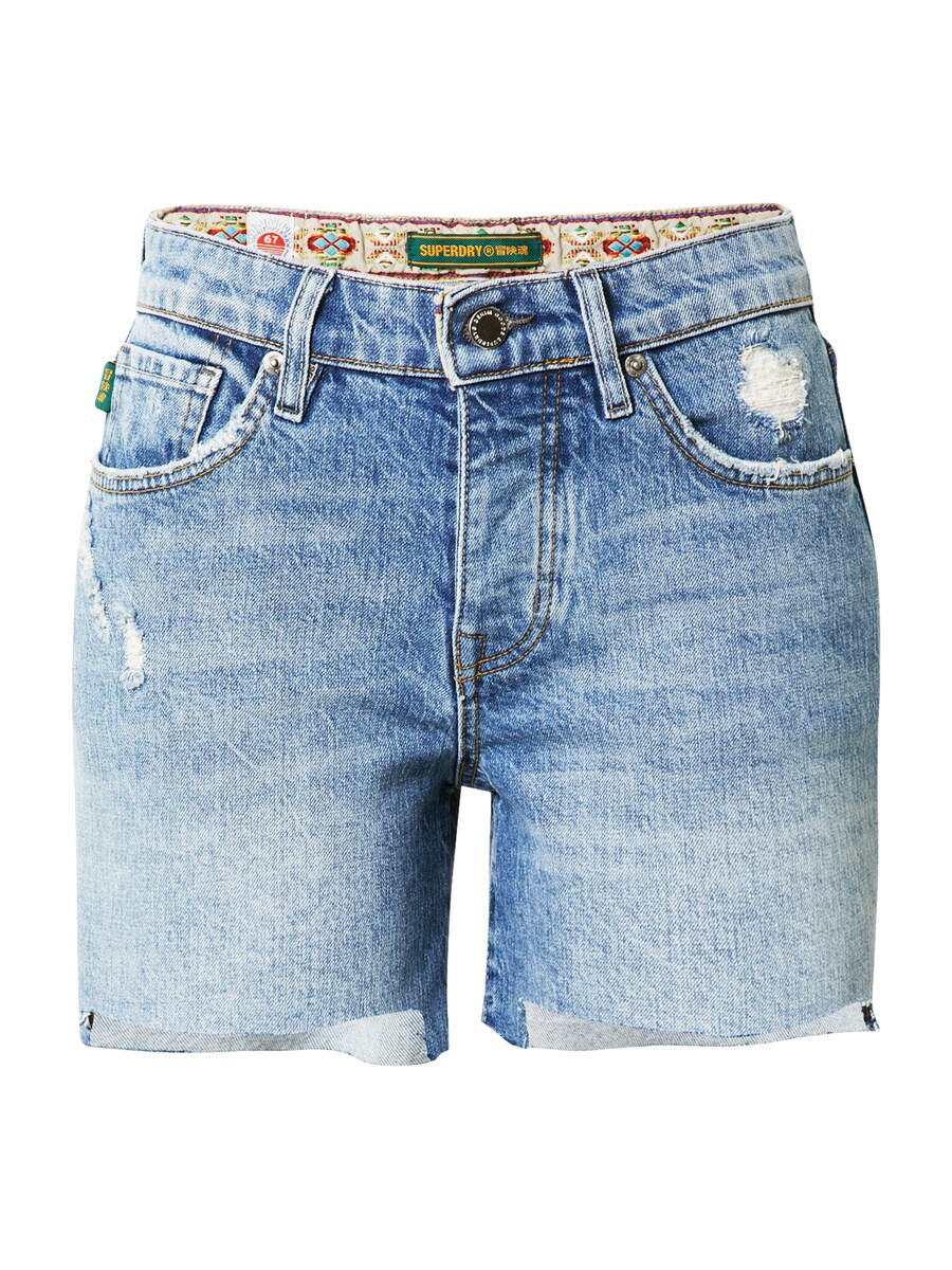 

Облегающие джинсы Superdry, синий деним