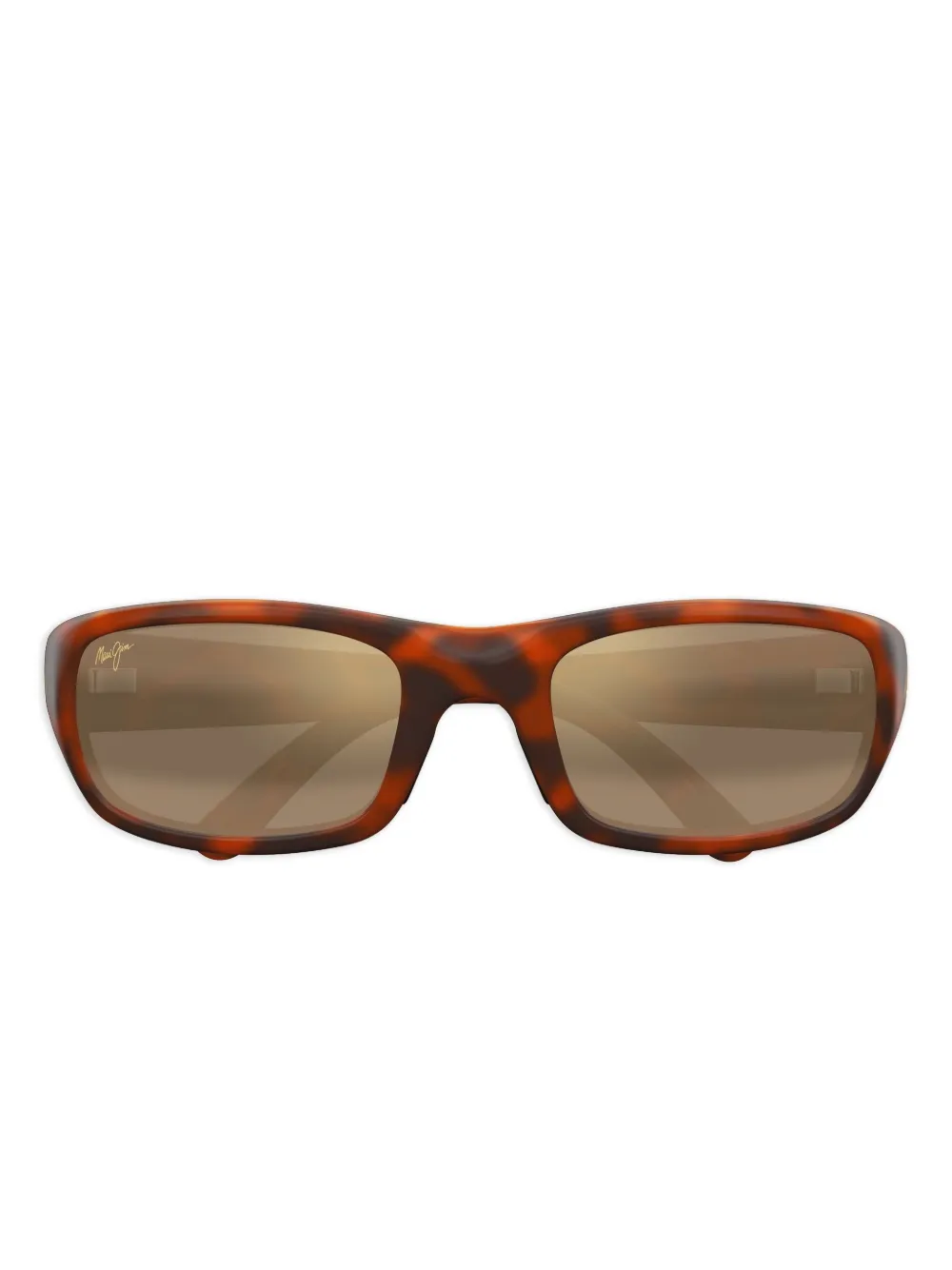 

Солнцезащитные очки в прямоугольной оправе Maui Jim, коричневый