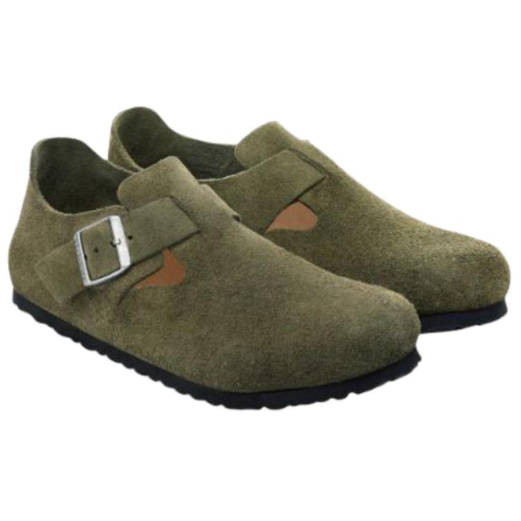 Birkenstock London Shoes Unisex Moss Green Narrow — фото 4