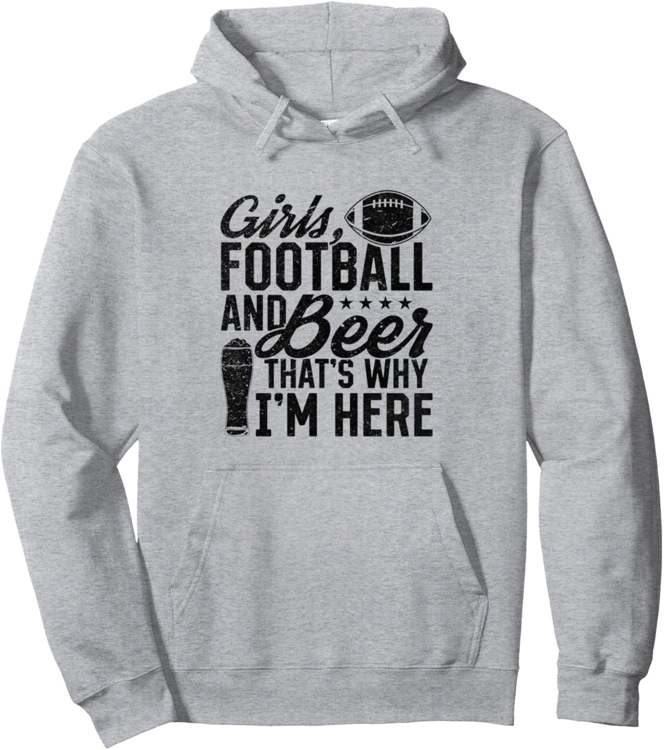 

Женский футбол и пиво - вот причины, по которым мы здесь - Футбольная толстовка Funny Football Quotes, серый