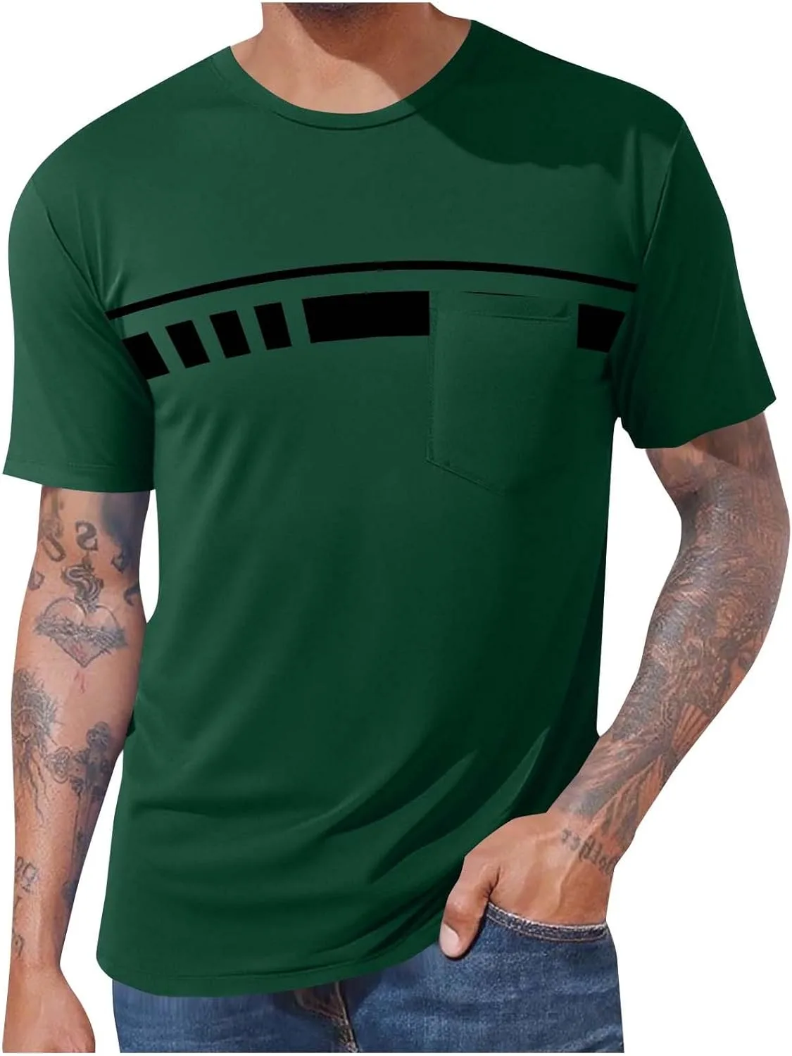 

Футболка для тренировок мужская Casual с карманом