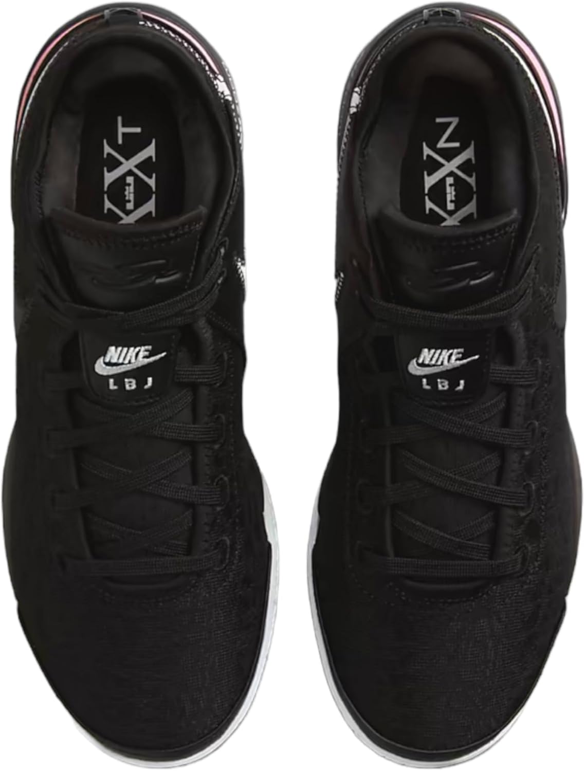 Мужские кроссовки Nike Lebron 20, белый/черный/розовый/светло-розовый — фото 4